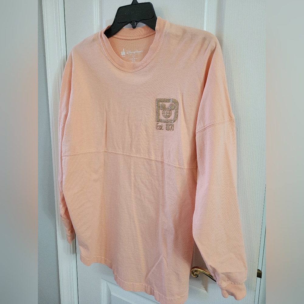 Walt Disney World Long Sleeve Oversized Spirit Jersey Rose Gold Size XS - Picture 5 of 9